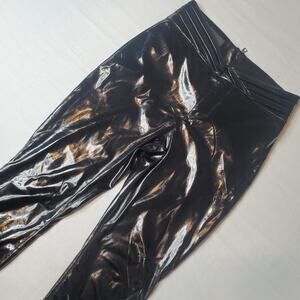 RtA Women's Size 26 Faux Patent Leather Pants Black